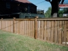 Alternate Width Capped Rail Cedar Picket Fence