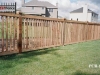 Capped Rail Cedar Picket Fence and Gate
