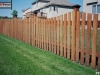 Flat Topped Cedar Picket Fence With Island Caps