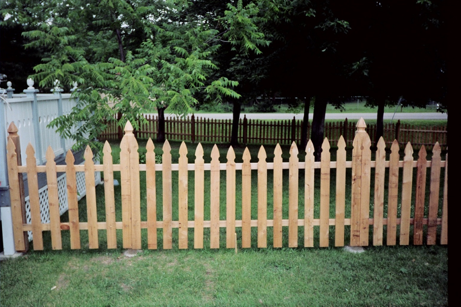 French Gothic Wood Picket Fences - Midwest Fence