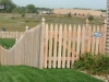 French Gothic Style Cedar Picket Fence and Gate