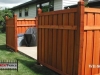 Batten Wood Privacy Fence with Rail and Caps