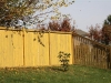 Side-by-Side Boards on Wood Privacy Fence