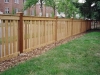 Capped Rail Cedar Picket Fence With Post Caps