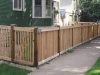 Capped Rail Cedar Picket Fence