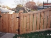 Capped Cedar PIcket Fence With Gate