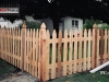Colonial Cedar Picket Fence With French Posts