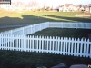 White Colonial Cedar Picket Fence