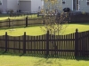 French Capped Cedar Rail Picket Fence