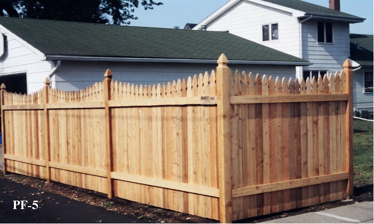 French Gothic Wood Picket Fences - Midwest Fence