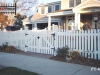 Scalloped Traditional Cedar picket Fence With Gate