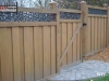 Ivy Topped Privacy Fence With Gate