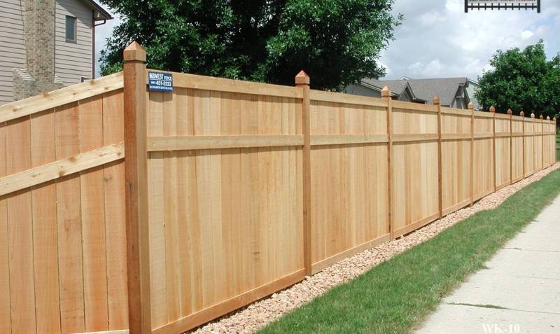 King Style Wood Private Fence
