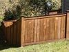 King Style Wood Privacy Fence Follows Contours In Yard