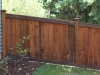 Sloped King Style Wood Privacy Fence