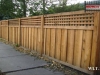 Wood Privacy Fence With Lattice Top