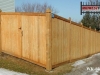 Sloped Tongue and Groove Wood Fence