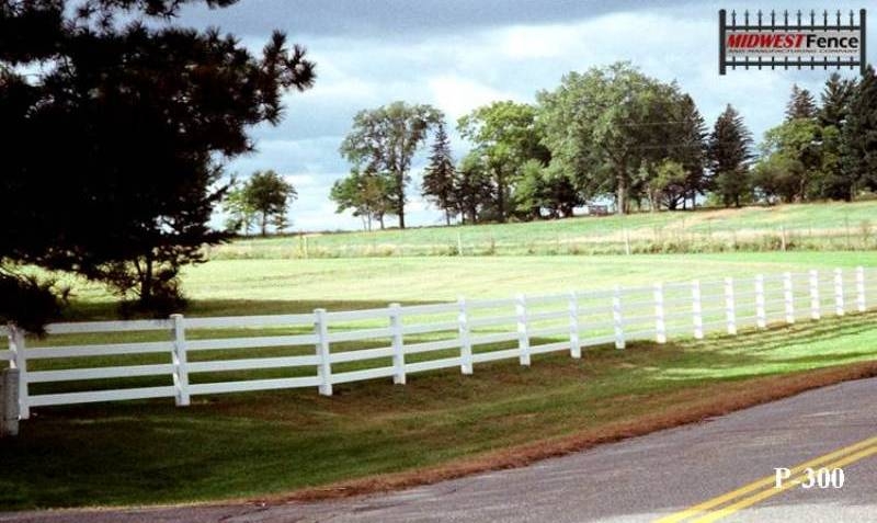 2 and 3 Rail PVC Fence
