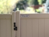 Vinyl Privacy Fence with Gate and Latch
